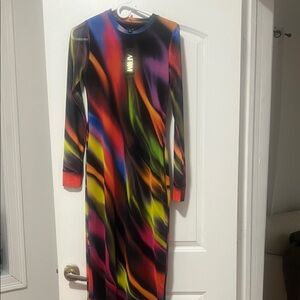 AFRM Colorful Long Sleeve Dress